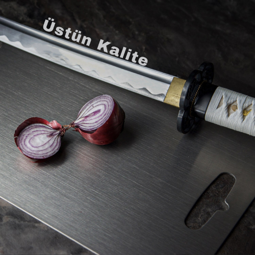 HOŞİMA® Paslanmaz Çelik Kesme Tahtası